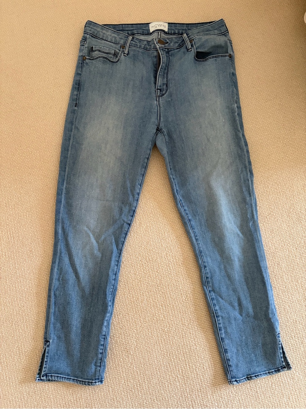 Parker Smith Mid-Wash Blue Women’s Jeans - Slim Straight Ankle Flare